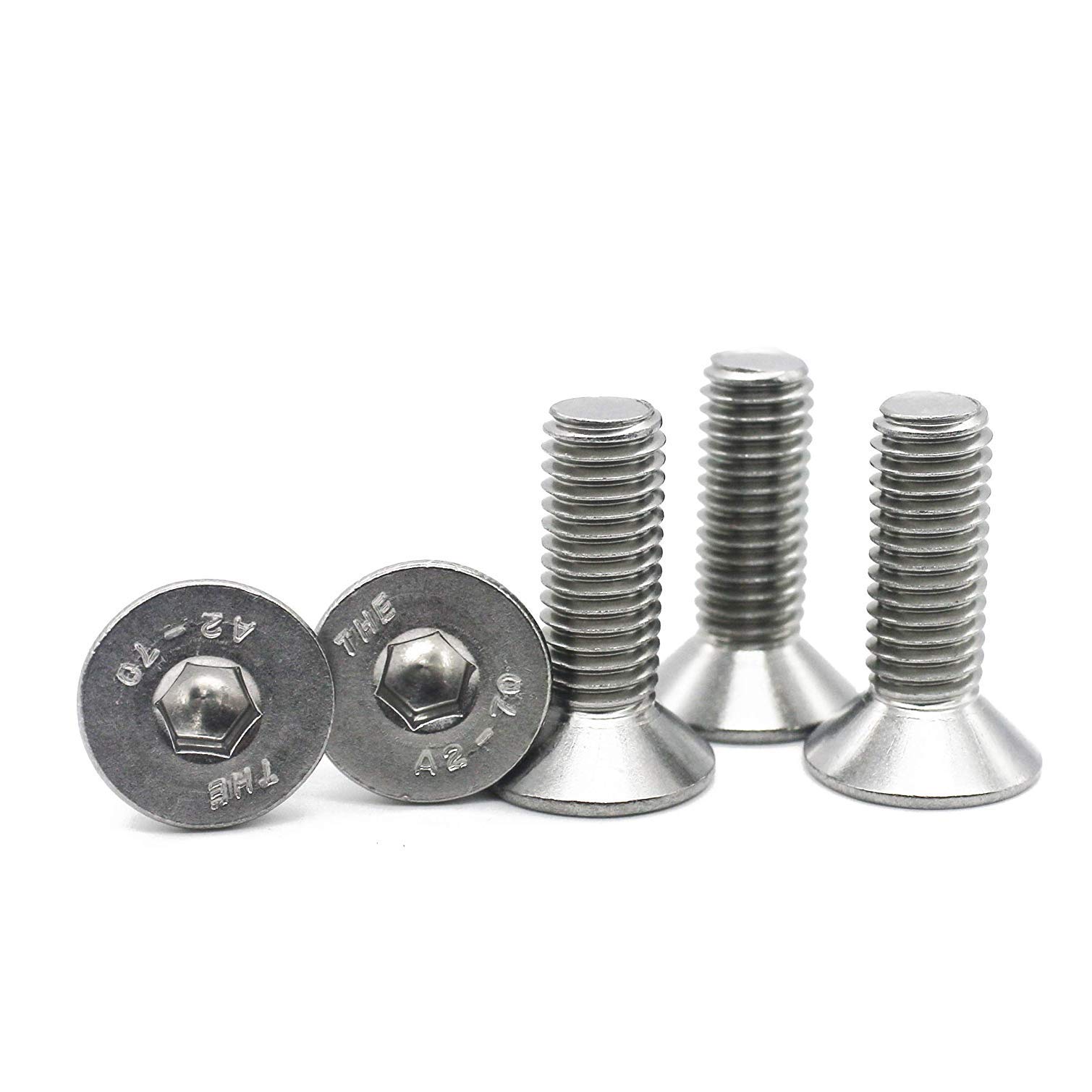 M3 ISO 10642 A2 V2A Countersunk Hex Screws DIN 7991