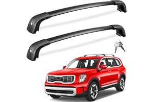 FengYu Lockable Roof Rack Cross Bars Compatible with 2019-2025 KIA Telluride S SX SX-P EX Upgraded Crossbars,Heavy Duty Aluminum Roof Rails Cargo Bars (Not for LX, X-Line or X-Pro)