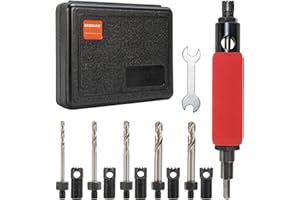 EROSHAK Rivet Removal Tool,POP Rivet Drill Remover,Electric Drill Adapter Rivets Puller for 1/8", 5/32", 3/16", 7/32" and 1/4"