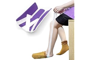 HOMYMUSY Sock Aid,Sock Aids for Putting on Socks,Sock Assistant Device No Bending,Sock Aid Device for Elderly,Disabled,Pregnancy,Sock Aide Sock Puller Easy On and Off(Purple)