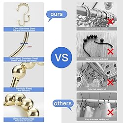 Shower Curtain Rings, SUTINE Shower Curtain