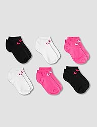 Nike Kids' Little 6-Pack Performance Socks, Pink