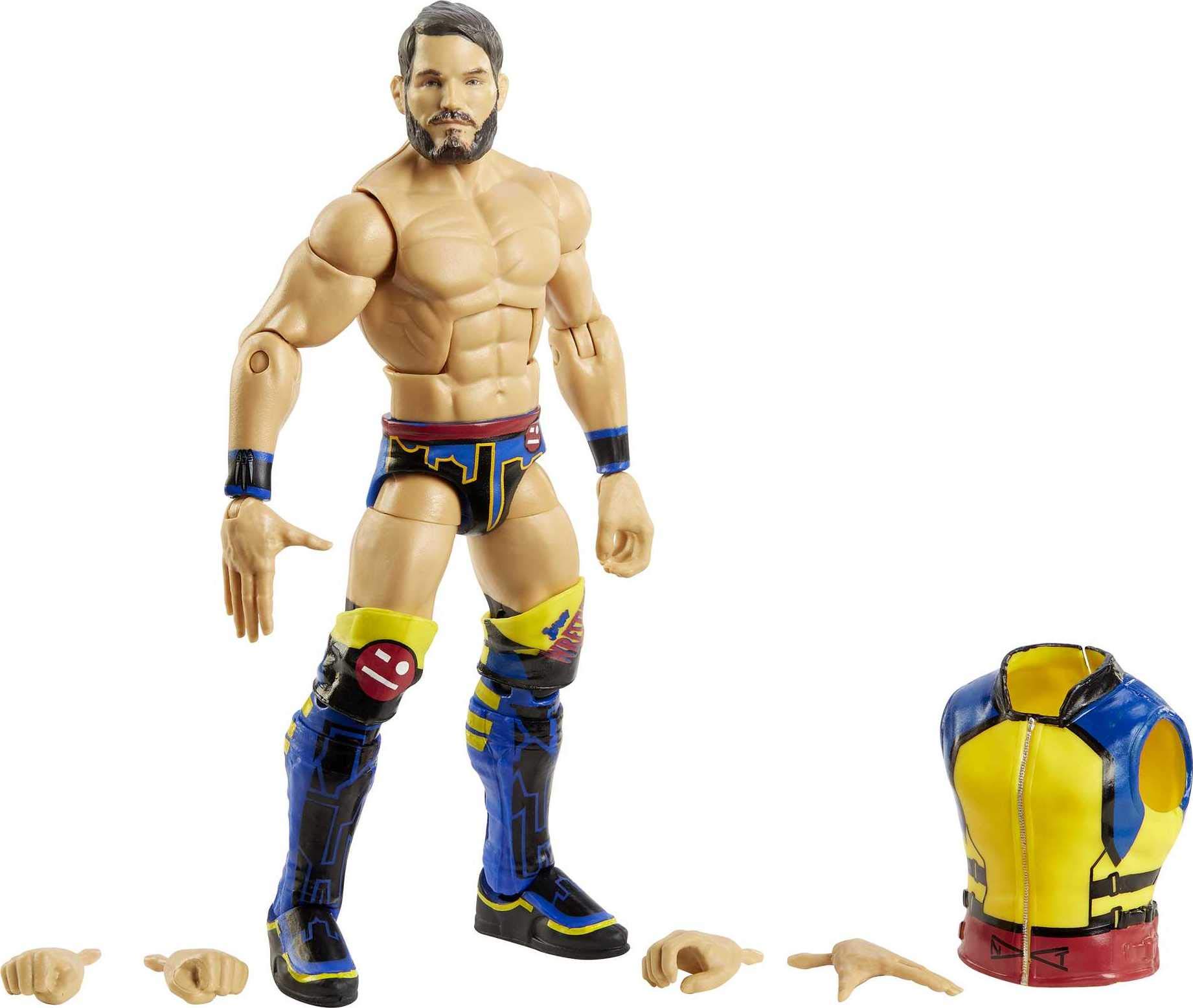 WWE Johnny Gargano Fan Takeover 6 in Elite Action Figure with Fan voted Gear and Accessories 6 in Posable Collectible Gift Fans Ages 8 Years Old and Up'
