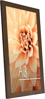 Americanflat A3 Walnut Picture Frame Engineered Wood with Shatter Glass view 9