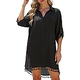 joyliveCY Women Swimsuit Cover Up Tassel 2026, Beach Cover Ups for Women, Beach Bathing Suit for Swimwear Bikini Dress