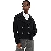 Vince Women's Boiled Wool Cropped Peacoat