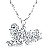 S925 Sterling Silver Dog Pendant Necklaces - 24 Breeds Corgi/Husky/Labrador/Shepherd for Women