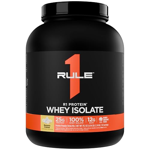Rule 1 R1 Protein Whey Isolate - with 25g Protein & 6g BCAA Exclusively ...