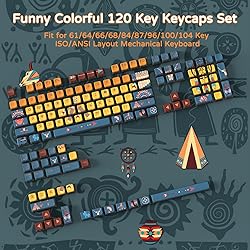 120 Key PBT Pudding Keycap Set ASA Profile with