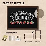 Dollar Boss Magnetic Chalkboard 45x60cm Rustic Wooden Frame Wall Mounted view 3