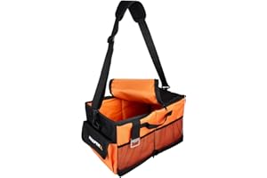 KEEPER Portable Trunk Organizer, 19L, Car Organizers and Storage, Non-Slip Bottom, Suitable for SUV, Minivan, and Cars