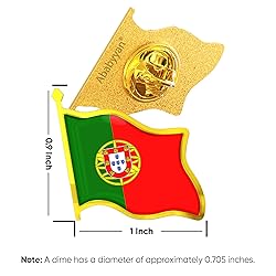 Portugal Flag Lapel Pin - Enamel Metal National