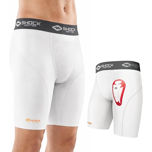 Amazon.com : Shock Doctor Compression Shorts with Protective Bio