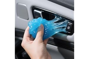 MYSTICHOME Car Cleaning Gel,Reusable Car Cleaning Putty for Interior Detailing, Car Cleaning Supplies, Auto Detailing Tools, Car Slime for Dust Removal, Car Accessories Interior, Car Cleaning Kit(Blue, 0.8 OZ)