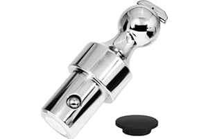 BZVQLO 2-5/16 Inch Puck System Gooseneck Hitch Ball, Gooseneck Ball Accessories Compatible with 2013-2024 Ford F250 F350 F450 & Dodge RAM 2500 3500 2016-2024 Chevrolet Silverado GMC Sierra Nissan Titan XD