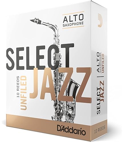 Amazon.com: D'Addario Woodwinds Select Jazz Alto Sax Reeds, Filed