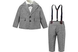 SANGTREE Baby Boys Gentleman Outfits Suits Set, 3 Months - 14 Years