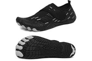 BUWTDAY Water Shoes Mens Womens Quick-Dry Barefoot Swim Beach Pool Shoes Aqua Yoga Socks for Hiking Walking Diving Surf Outdoor Water Sports