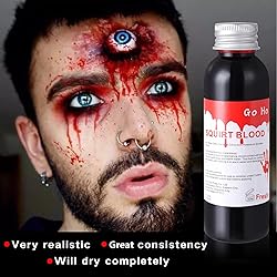 Go Ho Fake Blood Makeup(1 oz),Realistic Effects