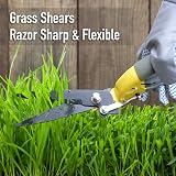 Jardineer Sharp Grass Shears Handheld SK5 Steel Blades Lightweight Ergonomic view 3