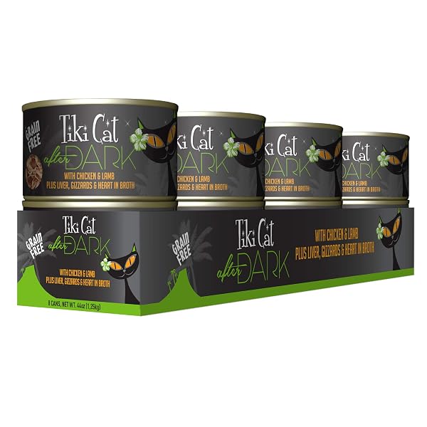 TIKI CAT AFTER DARK GRAIN-FREE, LOW-CARBOHYDRATE WET FOOD...