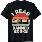 Vintage Retro I Read Banned Books T-Shirt
