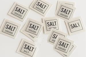 Salt Sachet Portion Packets 100 Sachet Each, Individual portion sachets - Sel Pack - with exclusive sticker by PaLiSoL CREATi