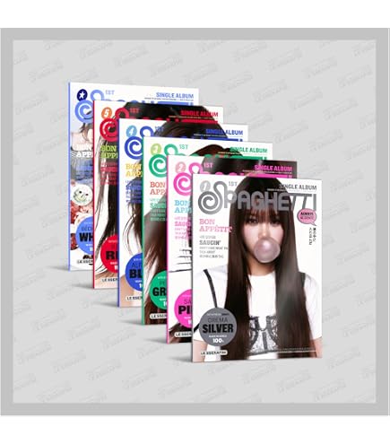 Amazon.com: LE SSERAFIM SPAGHETTI 1st Single Album (COMPACT