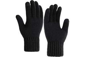 Ymomode Winter Gloves for Men - Women Upgraded Touch Screen Cold Weather Thermal Warm Knit Glove