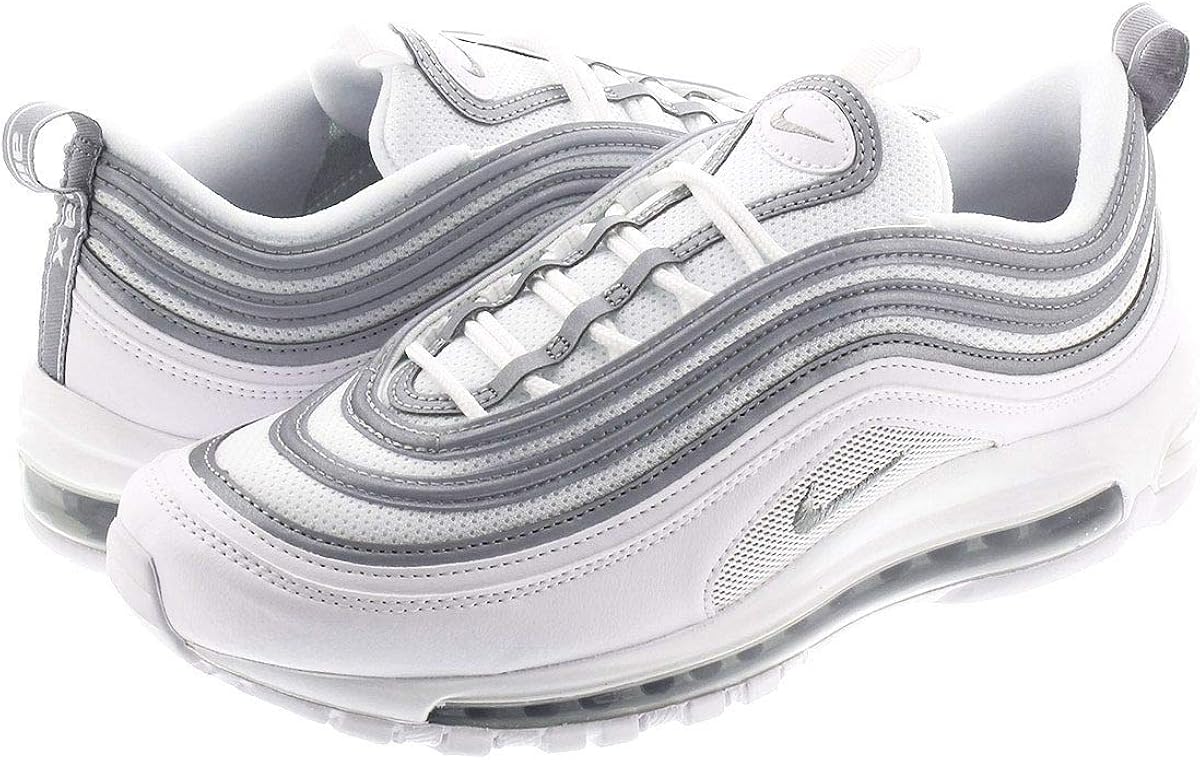 air max 97 silver and white