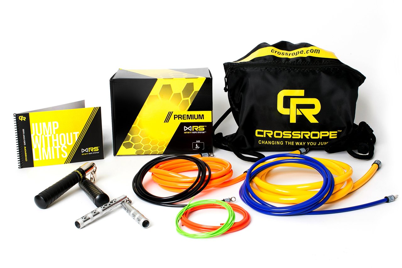 Crossrope Premium Set Complete Portable Jump Rope Set Includes 4