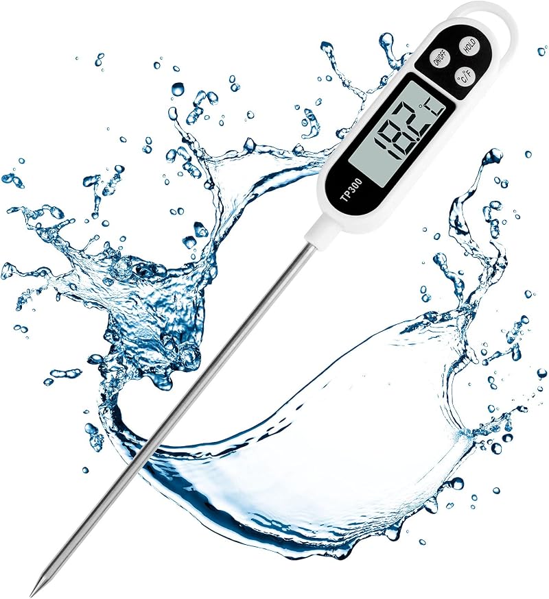 Houdian Digital Kitchen Thermometer Instant Read 304 Probe ±1°C -58 to 572F