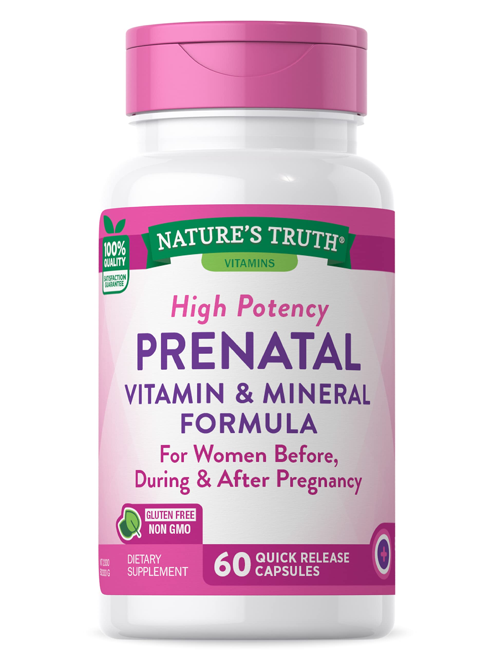 Mua Prenatal Vitamins With Folic Acid 60 Capsules NonGMO & Gluten