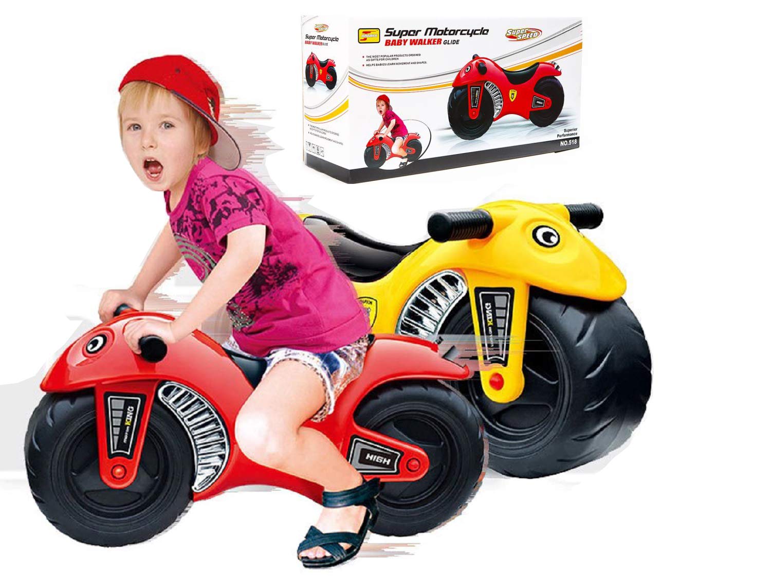 childs push along motorbike