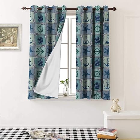 Amazon Com Shenglv Ship Blackout Draperies For Bedroom Nautical
