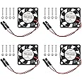 for Raspberry Pi Fan, 4Pcs for Raspberry Pi Cooling Fan Brushless CPU Cooling Fan Heatsink Cooler Connector Separating One-to-Two Interface 3.3V 5V for Raspberry Pi4 Pi3 B+, Pi 3, Pi 2, Pi 1 B+