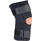 Breg Hinged Knee Support (Wrap Around Style, Medium) | Size M fits 13-14.5 in. mid-patella; patella padding and enhanced stability for men &amp; women