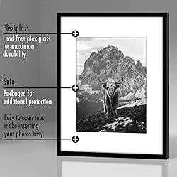 Americanflat 16x20 Picture Frame Set of 5 in Black