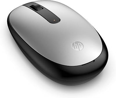 240 Ratón Empire Inalámbrico (Sensor óptico de 1600 dpi, Bluetooth 5.1, 3 Botones, Rueda de Desplazamiento, Elegante Diseño Ambidiestro, Windows 11, macOS, Chrome OS) Plata