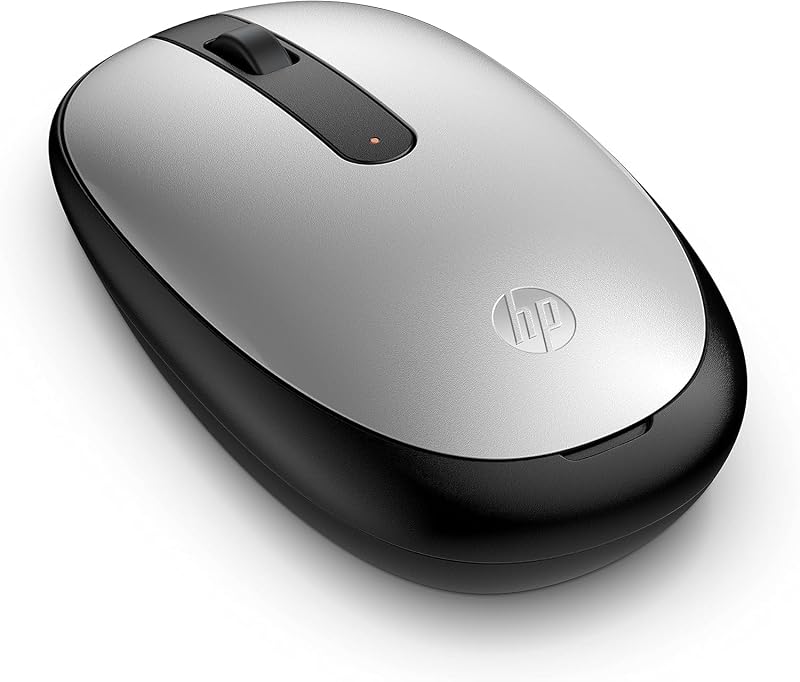 Rato sem fios Empire 240 (sensor ótico de 1600 dpi, Bluetooth 5.1, 3 botões, roda de scroll, design ambidestro elegante, Windows 11, macOS, Chrome OS) prateado