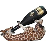 DWK "Tall Drink Giraffe Decorative Table Top Wine Bottle Holder | Home Bar Decor | Wine Accessories for a Wine Bar | Kitchen