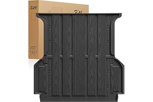 3W Truck Bed Mat for Ford Ranger (5FT, 59.6" Bed) 2026 2025 2024 Vehicle Bed Mat, Vehicle Bed Mat Custom Fit Flush All Weathe