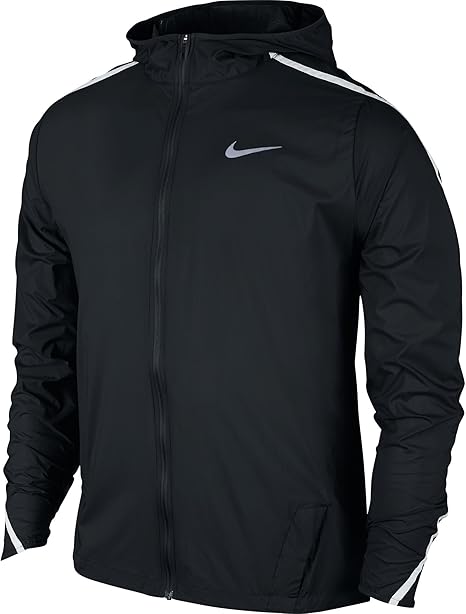 Amazon.com: Nike Impossibly Light Hooded Mens Running Jacket Black/White 717764-010 (Size 2X 