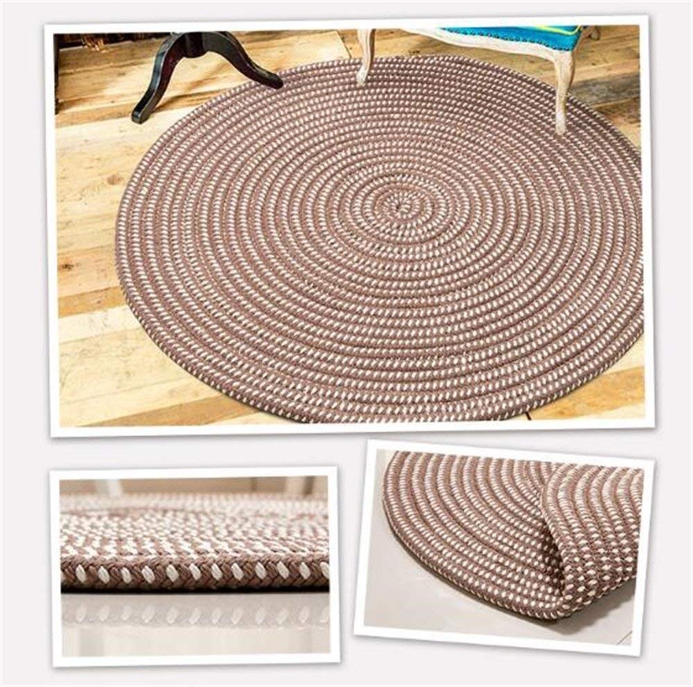 Decoración del hogar Tejido con una cuerda Alfombra redonda Salón