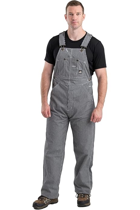 carhartt striped overalls men's