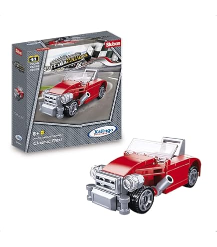 Blocos de Montar Corrida Maluca Classic Yellow 48 peças Xalingo