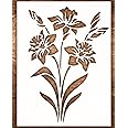 12x15 Inch Large Lily Stencil for Painting on Wood, Canvas, Paper, Fabric, Walls and Furniture - Flower Stencil - Reusable DIY Wall, Art and Craft Stencils, Spring Stencils