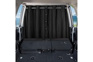 ZATOOTO Car Divider Curtain, Blackout Curtain for Vehicles, Adjustable Length for Large Vans, RVs, Trucks (6.56ft *4.42ft)