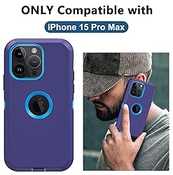 for iPhone 15 Pro Max Case, with Built in Screen