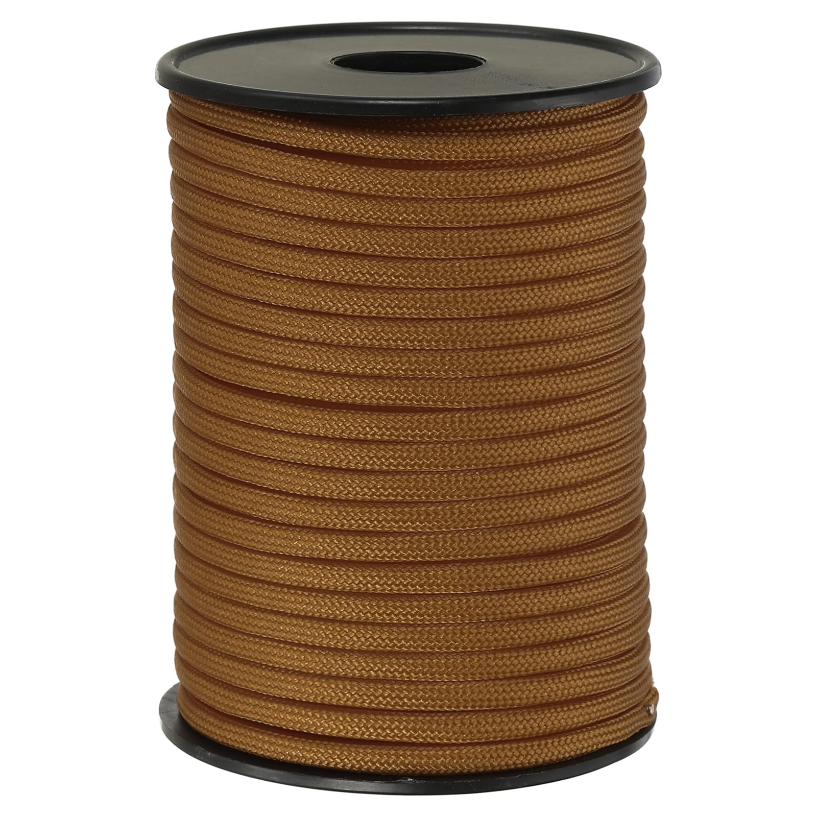 PATIKIL 100FT 550 Paracord, 9 Strand Parachutes Cord Spool 4mm Survival Strong Rope String for Camping Hiking Fishing, Brown
